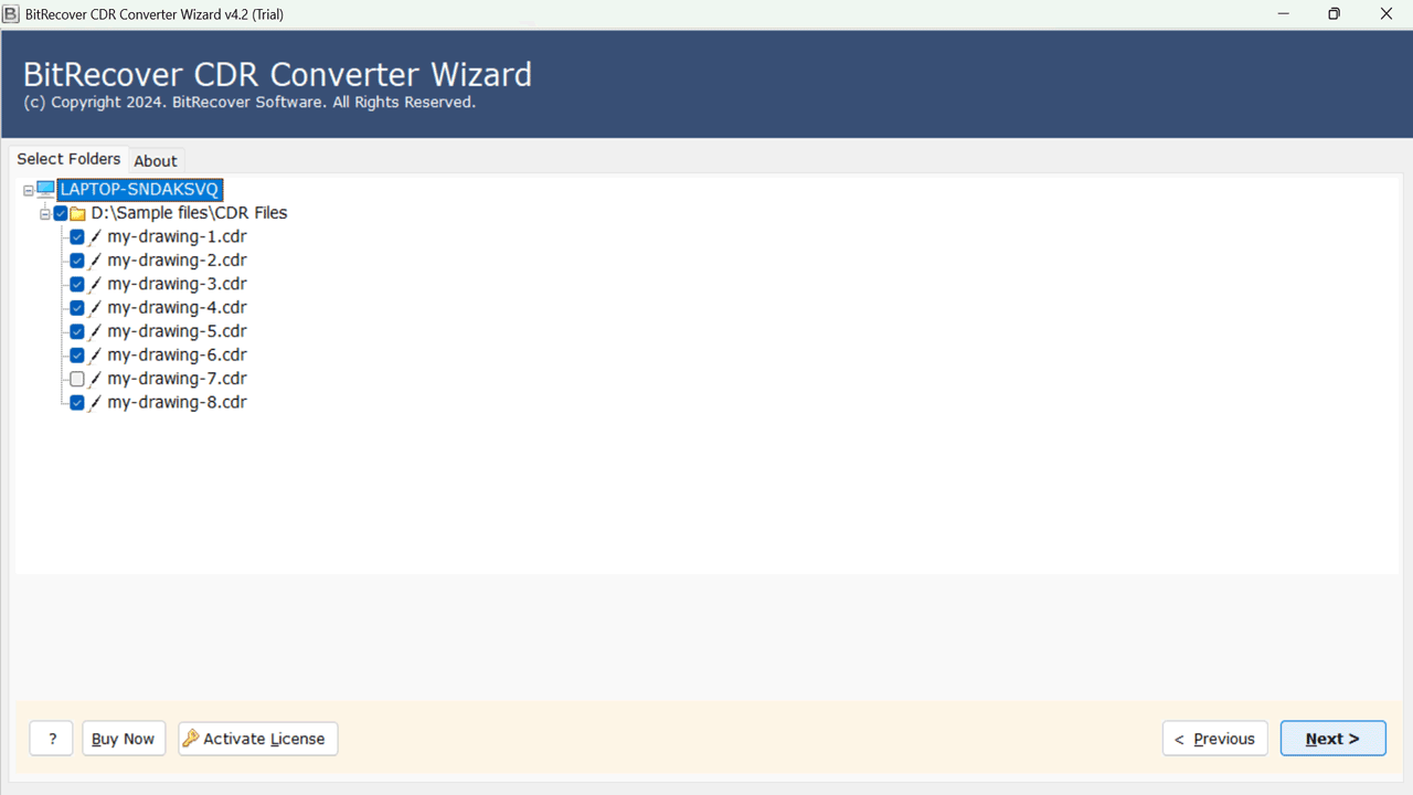 Snapshot 4 of BitRecover CDR to PDF Converter