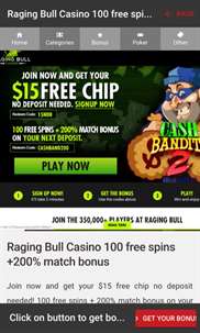 Raging Bull Casino Mobile Guide screenshot 1