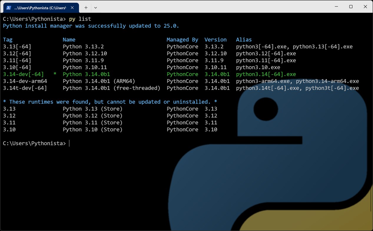 #2. Python Install Manager (Windows) 来自: Python Software Foundation