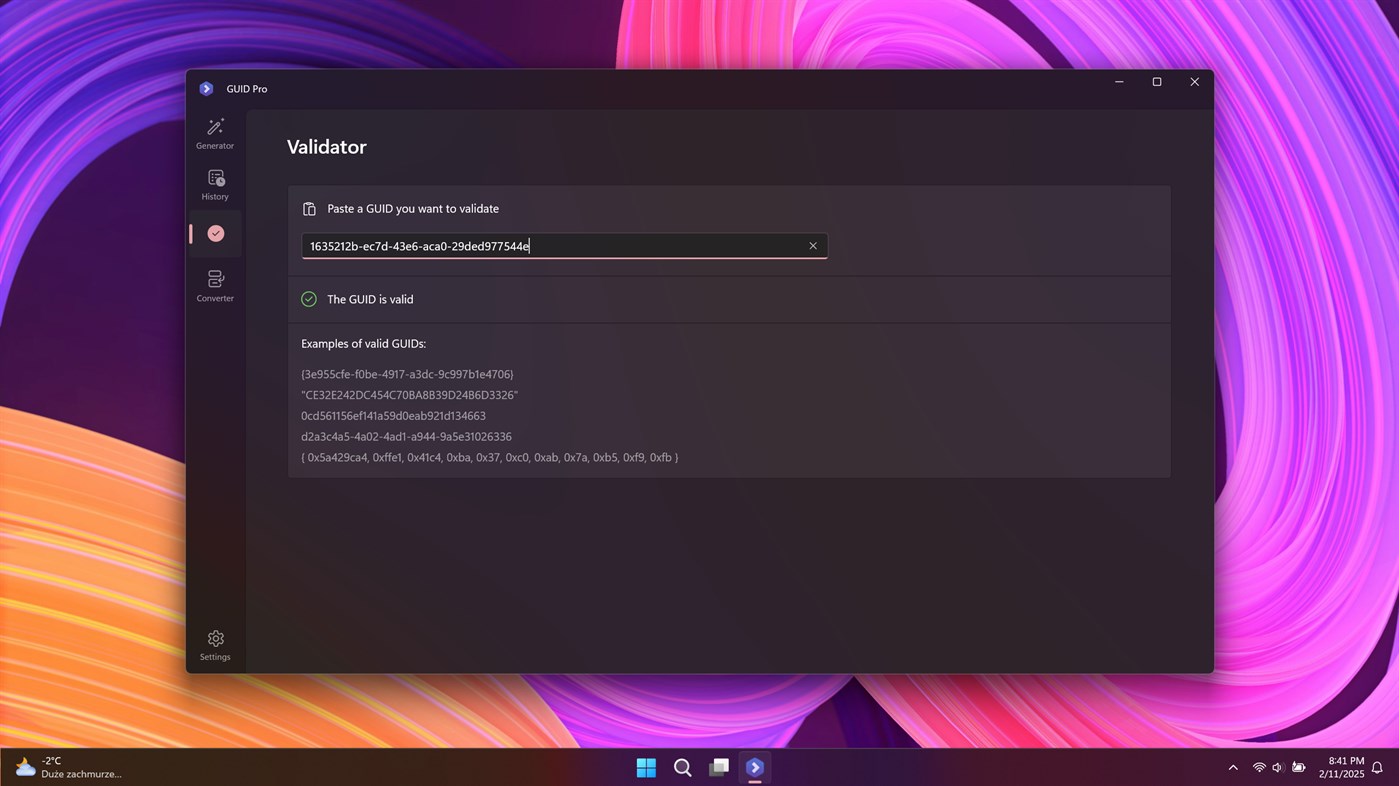 #4. GUID Pro (Windows) Által: Michał Łeptuch