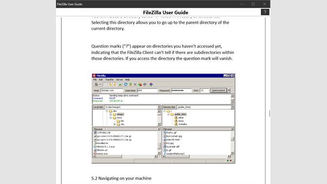 Filezilla client user guide tabletop workbench