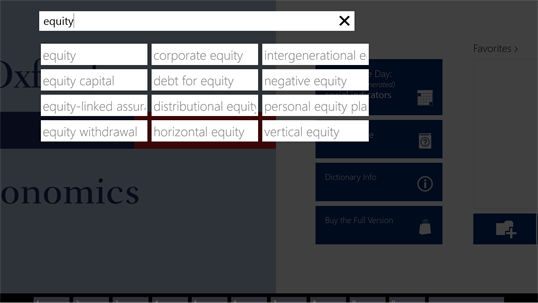 Oxford Dictionary of Economics screenshot 2
