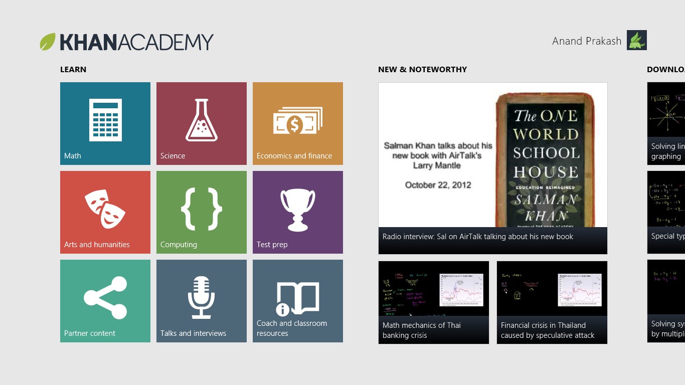 Khan Academy for Windows 10