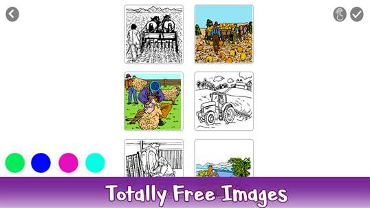 Country Farm Color By Number: Anti Stress Nature Coloring Book screenshot 1