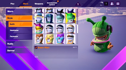 Worms Rumble - Spaceworm and Alien Double Pack
