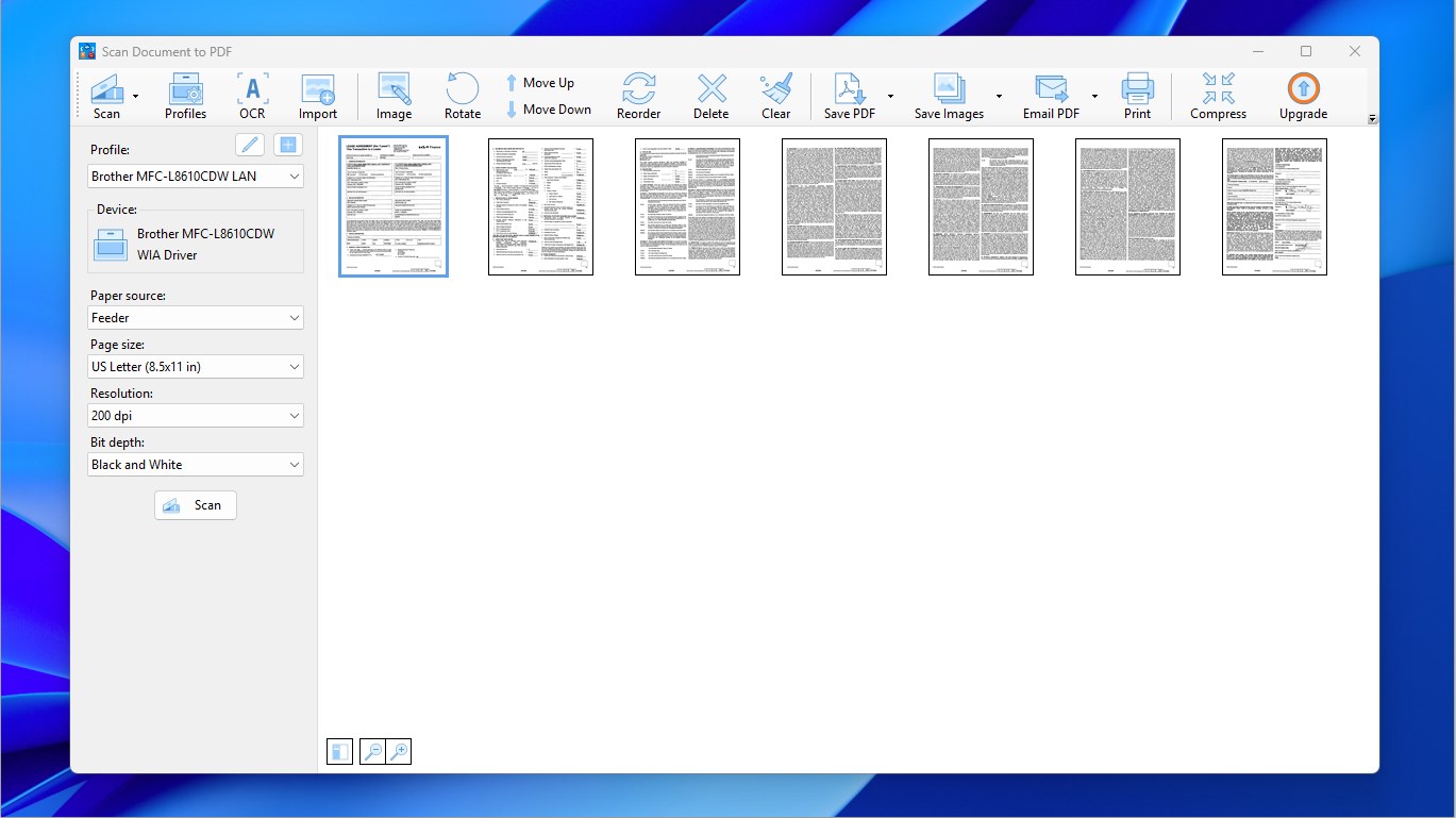 Scan Document to PDF screenshot