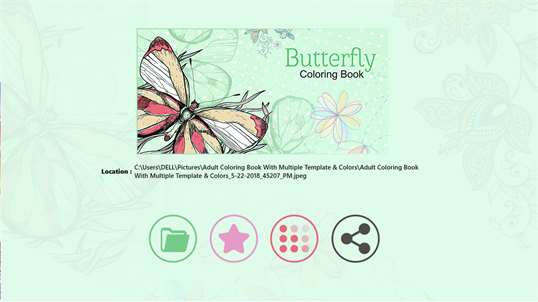 Butterfly Coloring Book Pages for Adult & Kids screenshot 6