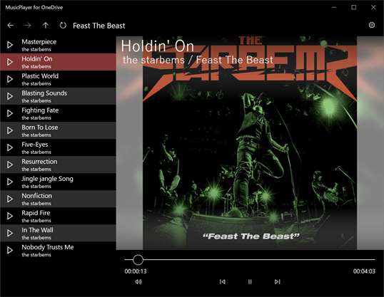 MusicPlayer for OneDrive screenshot 3