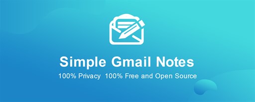 Simple Gmail Notes marquee promo image