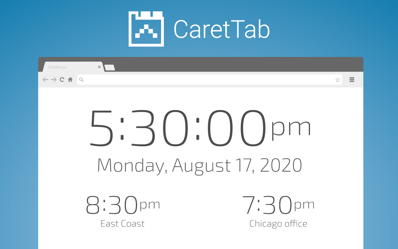 Carettab 新しいタブの時計と日付 Microsoft Edge Addons