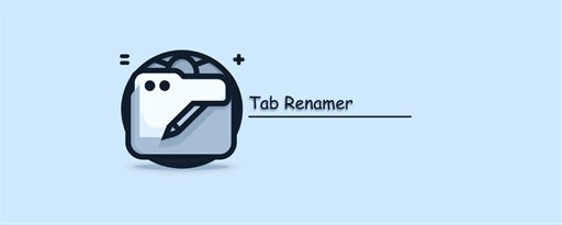 Tab Renamer marquee promo image