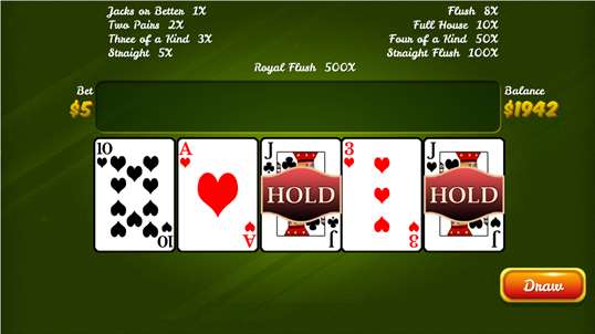 Vegas Video Poker screenshot 3