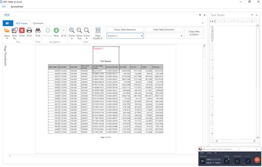 PDF Column to Excel screenshot 3