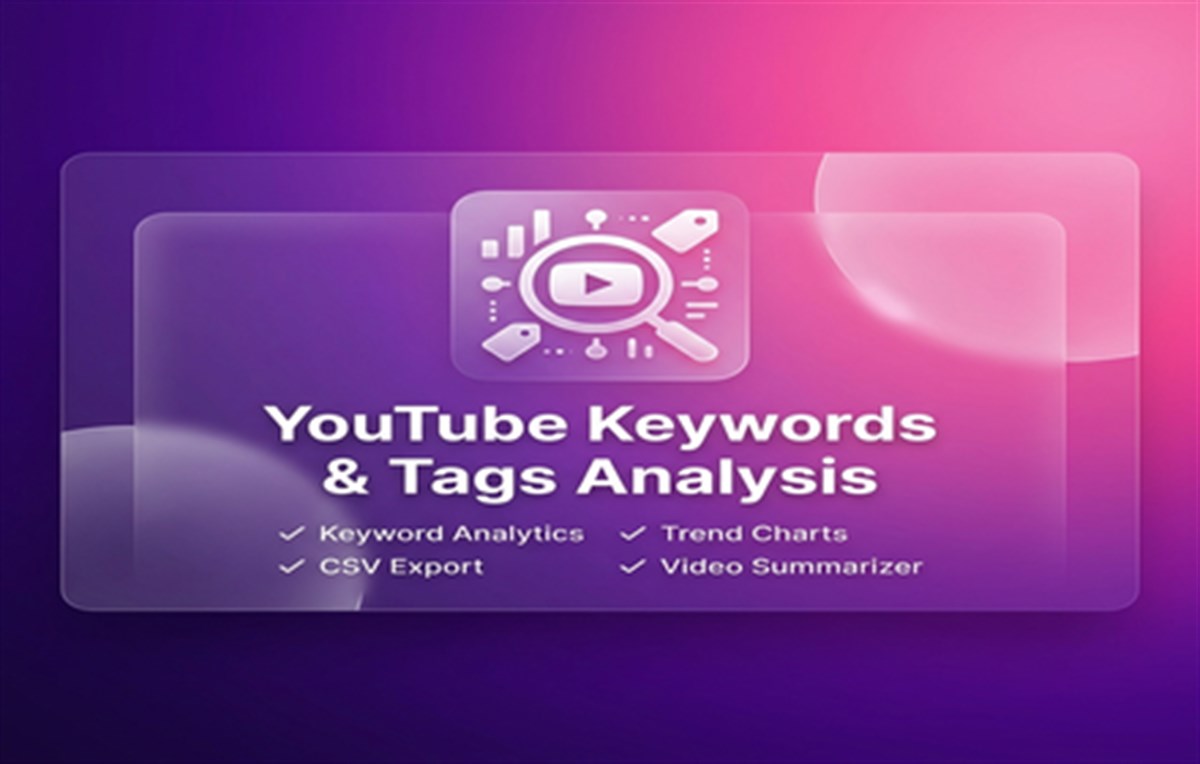Free YouTube SEO & Tag,Keywords Analyzer
