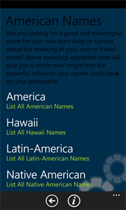 American Names screenshot 1