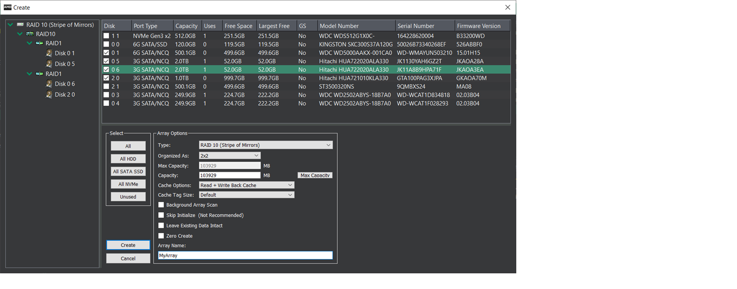 Amd discount raid array