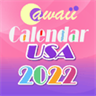 USA 2022 Cawaii Calendar Free!