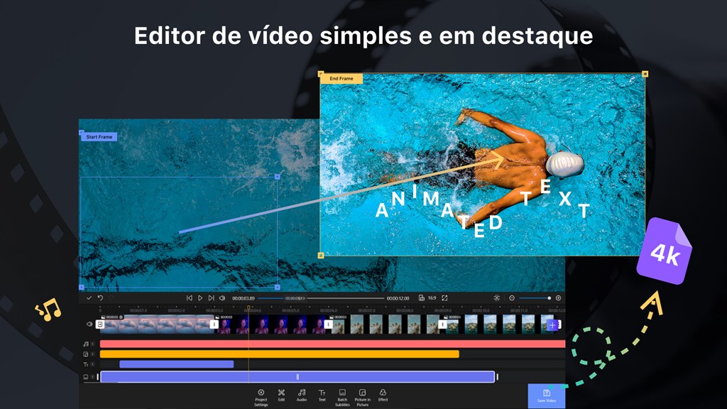 EDITOR DE VIDEO GRÁTIS SEM MARCA D`ÁGUA QUE EDITA EM 4K