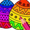 Easter Eggs Color by Number Painting Book