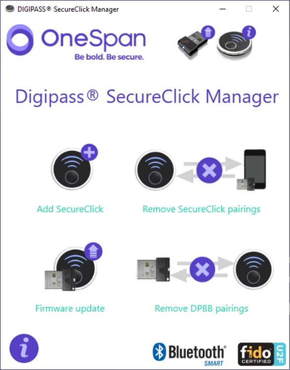 Bluetooth Digipass Manager app - PC - (Windows)