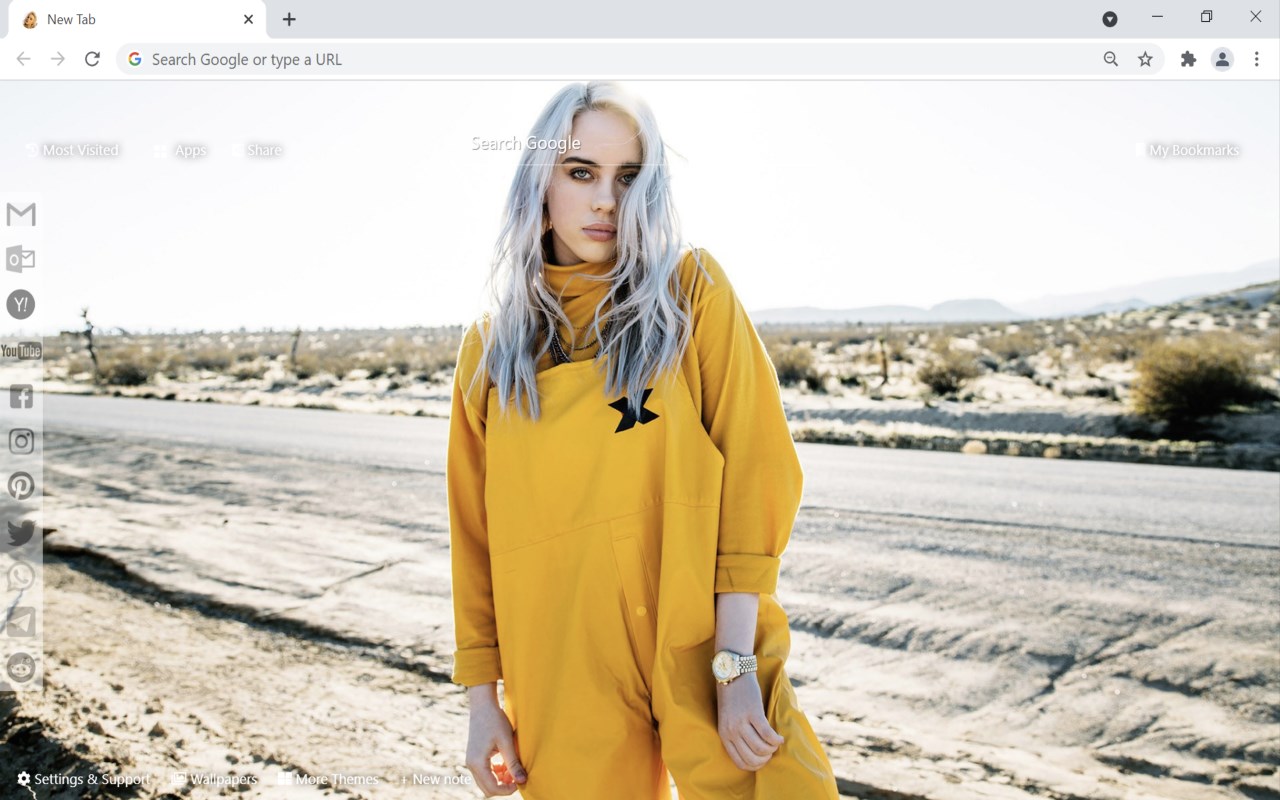 Billie Eilish Wallpaper New Tab