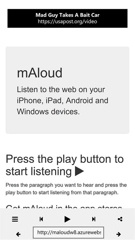 mAloud Screenshots 2