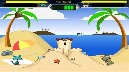 Cat vs Dog - Beach War screenshot 1
