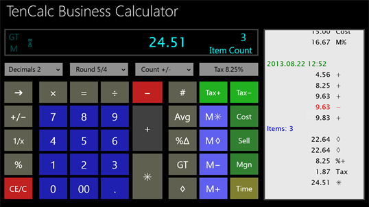 TenCalc Business Calculator screenshot 7