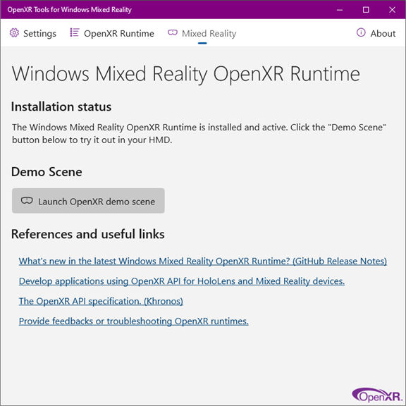 OpenXR Tools for Windows Mixed Reality_4