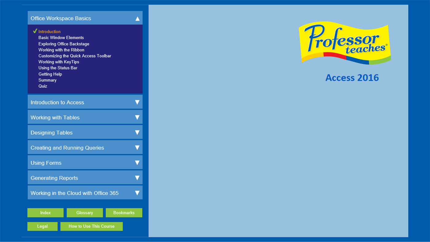 #1. Professor Teaches Access 2016 (Windows) 由: Individual Software Inc.