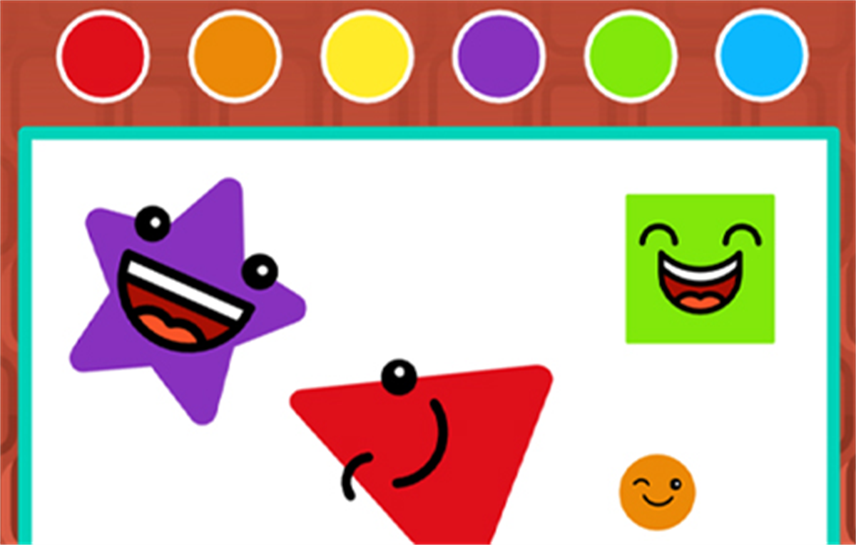 Cute Shapes Paint Game