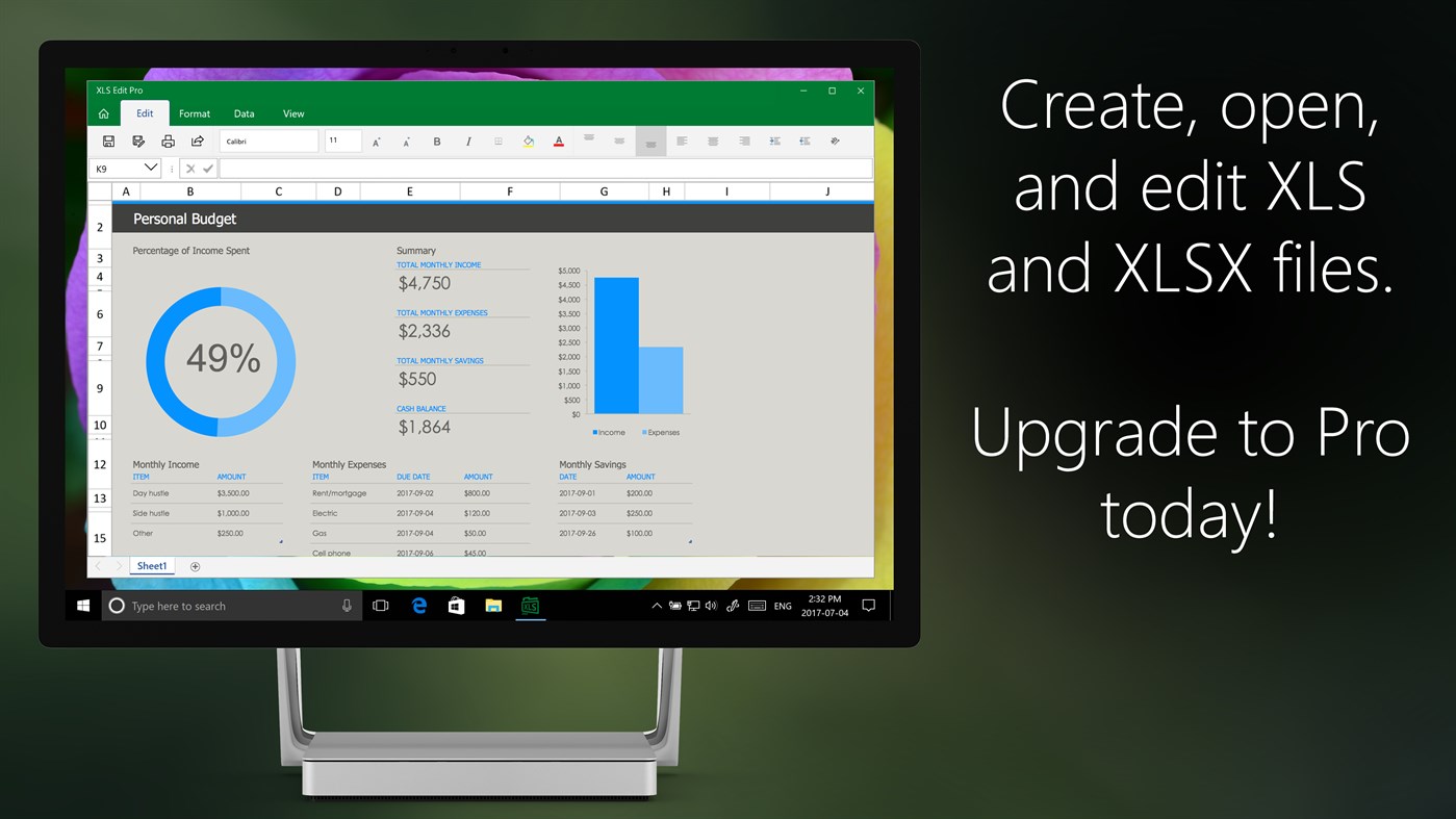 #1. XLS Edit Pro (Windows) Bởi: Ballard App Craftery
