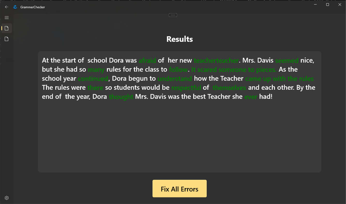 #4. Grammar Checker & Corrector (Windows) By: DEV HOUSE