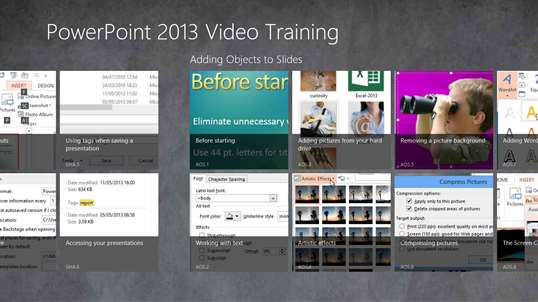Video Training PowerPoint 2013 screenshot 2