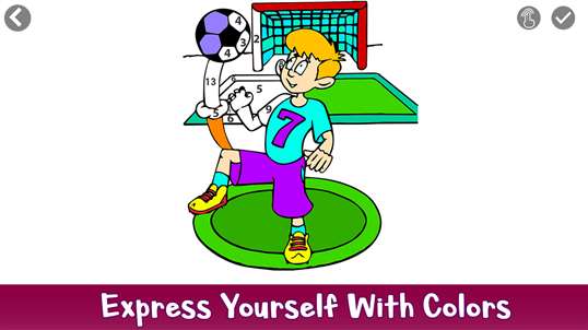 Football Color by Number - Sports Coloring Book screenshot 4