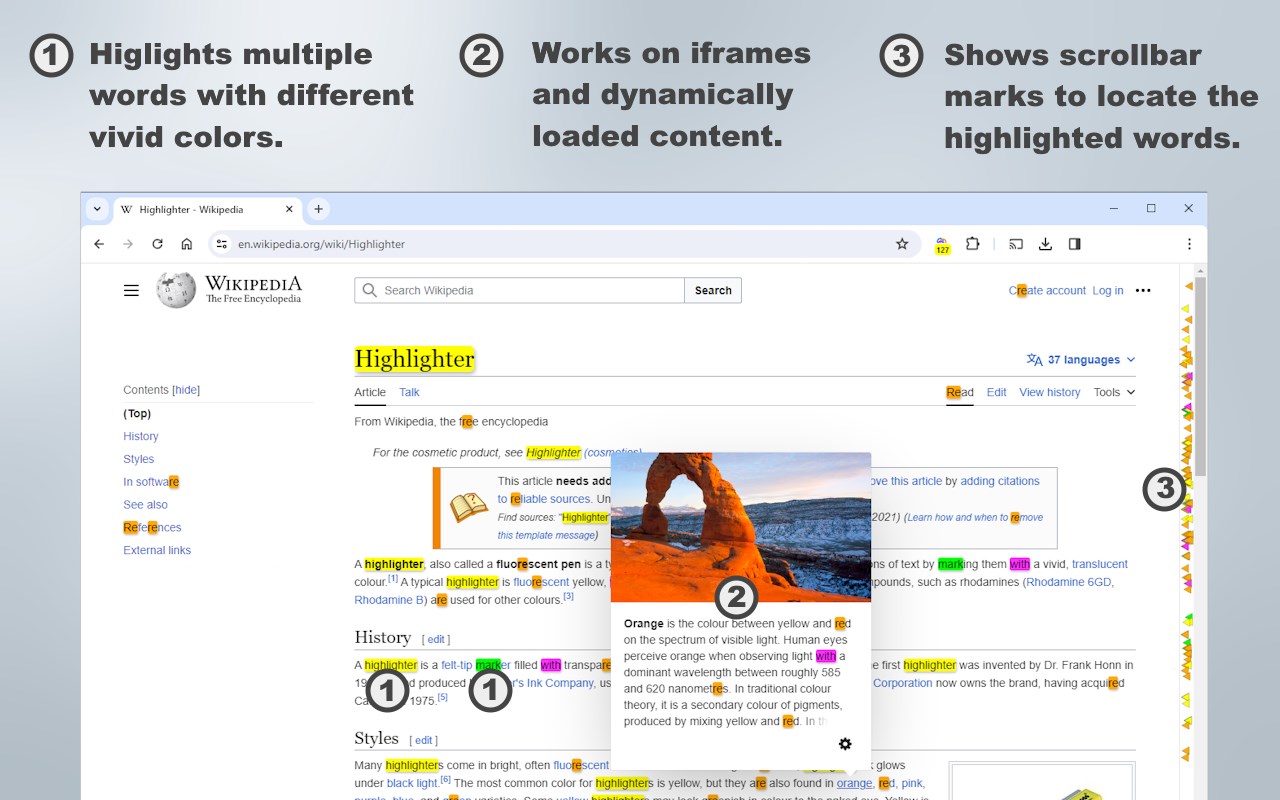 Multi Find: Search and Highlight