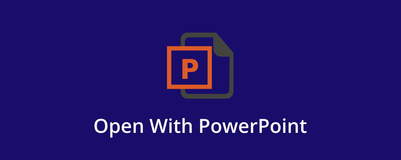Open with PowerPoint marquee promo image