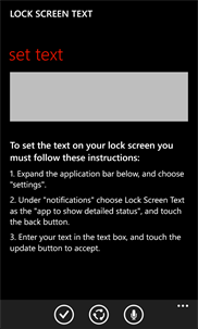 Lock Screen Text screenshot 1