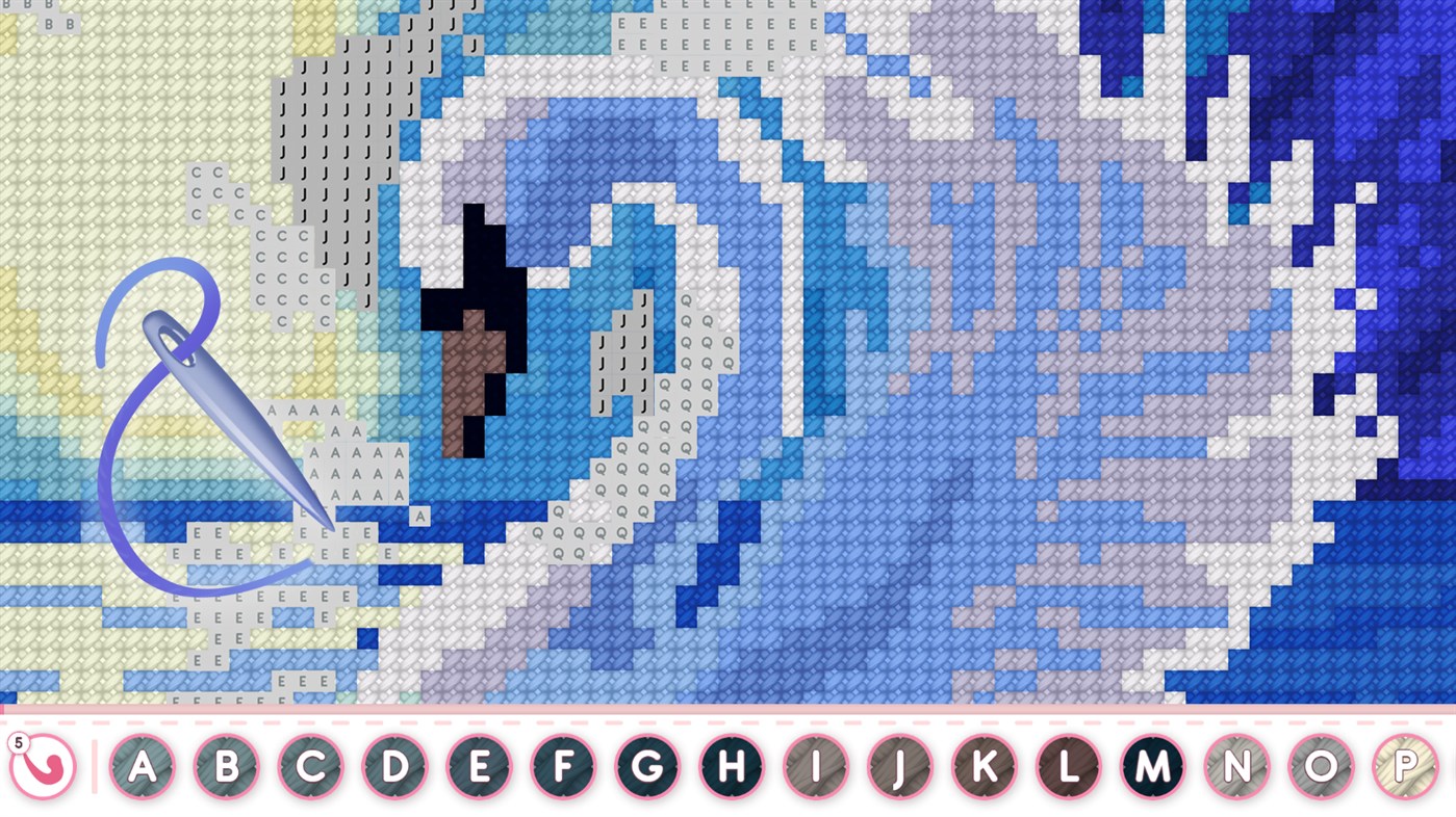 #2. Cross Stitch Masters - Game puzzle (Windows) By: TAPCLAP