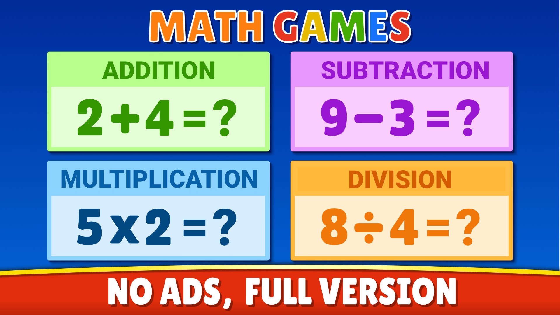 Free Online Math Games for Students: Children Can Have Fun Learning  Addition, Subtraction, Multiplication, Division & More!