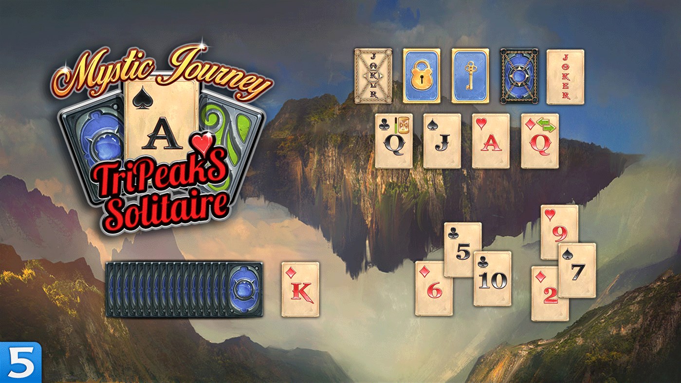 #4. Mystic Journey: Tri Peaks Solitaire (Windows) By: FIVE-BN STUDIO