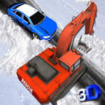 Snow Rescue Excavator 3D - Crane Driving Simulator