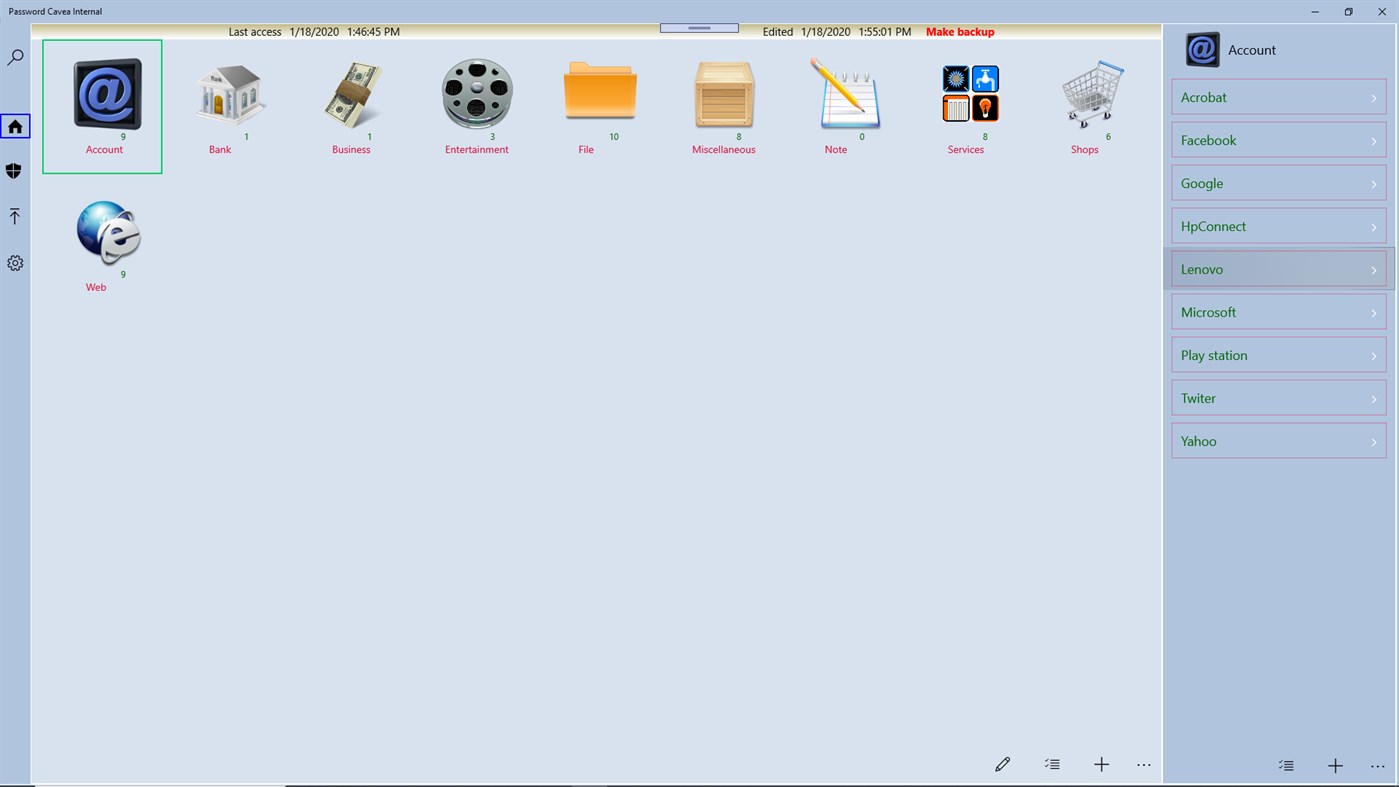 #3. Password Caveau (Windows) Podle: Giboc