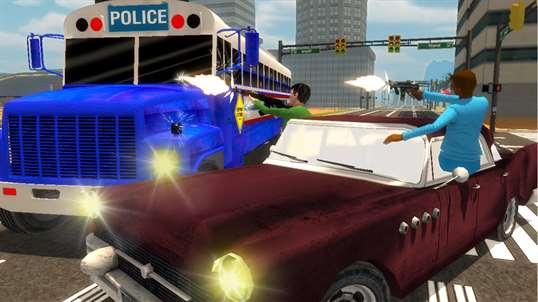 Police Bus Gangster Chase - Arrest Street Criminal screenshot 3