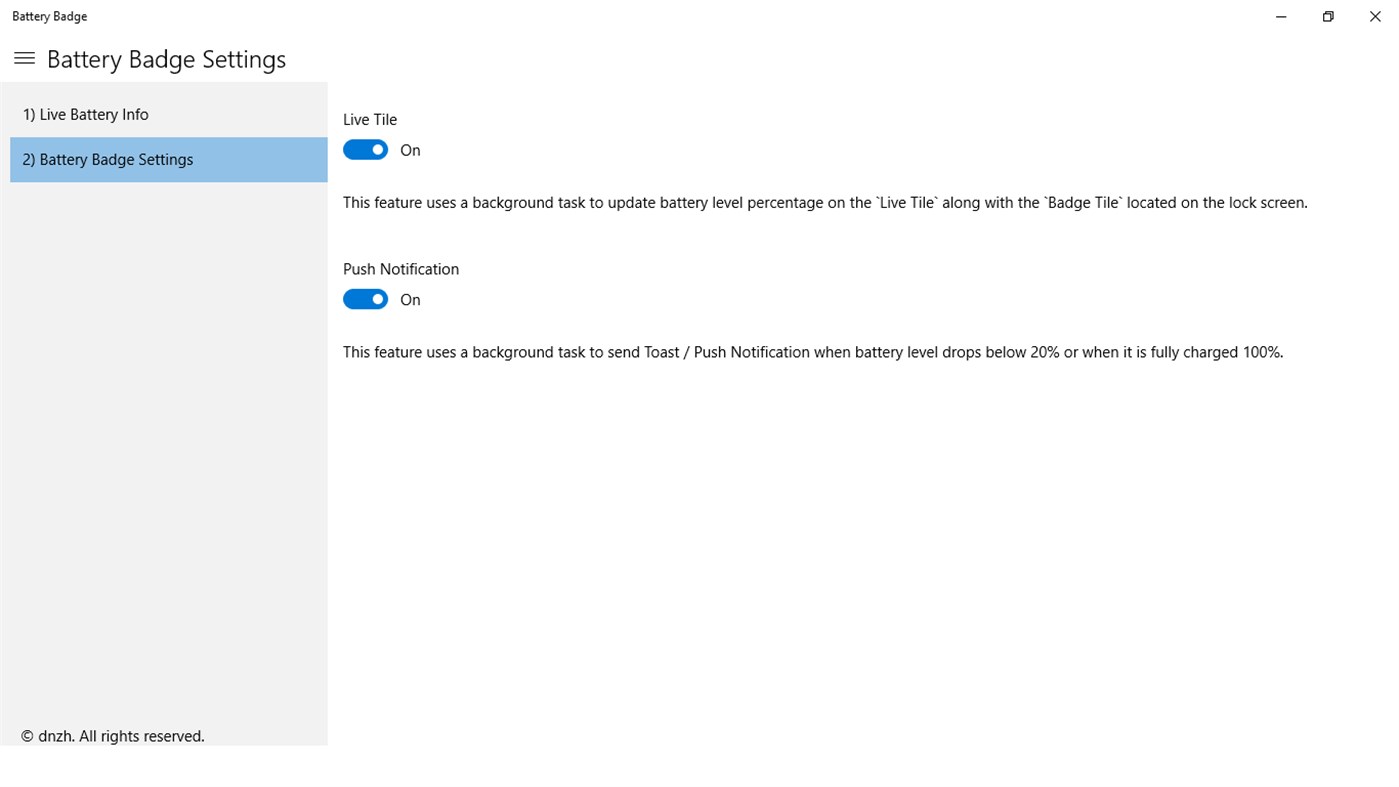 #3. Battery Badge (Windows) Av: dnzh