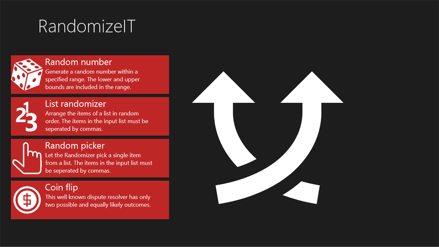 #1. RandomizeIT (Windows) 由: Mathias Birk
