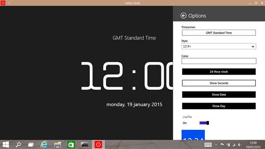 Table Clock screenshot 3