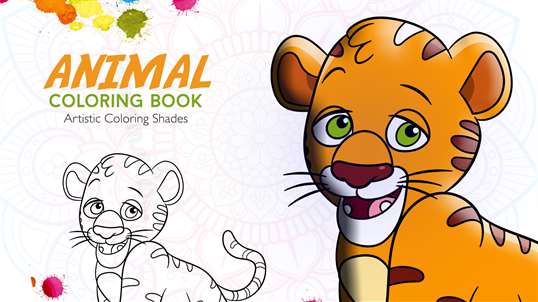 Animal Coloring Book With Multiple Templates & Coloring Options screenshot 1