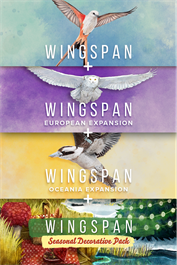 Wingspan + European Expansion + Oceania Expansion + Seasonal Decorative Pack