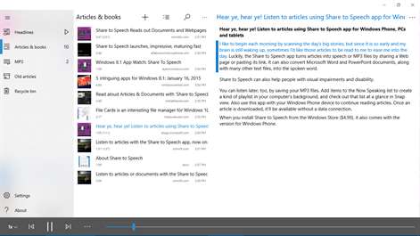 Speech Central: Text to Speech Suite Screenshots 1